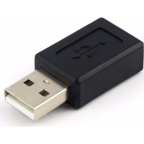 300pcs/lot Black High Speed USB 2.0 Male to Micro USB Female Converter Adapter Connector Male to Female Classic Simple Design