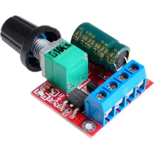 5PCS/LOT Mini DC 5A 90W Motor PWM Speed Controller 3V-35V Speed Control Switch LED Dimmer