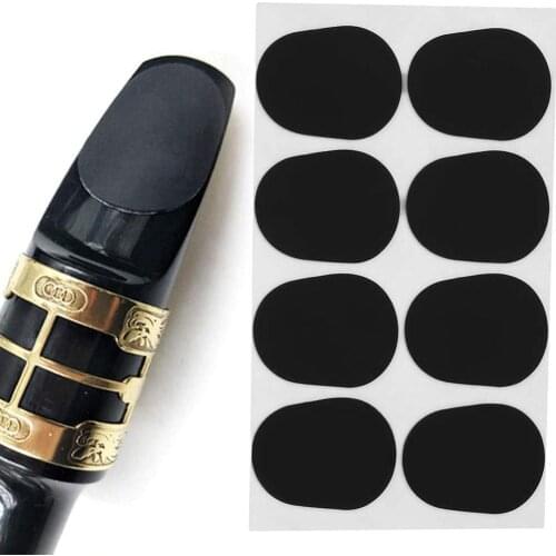 8Pcs Treble/Alto/Tenor Sax Clarinet Mouthpiece Patches Pads Cushions 0.5Mm 0.8Mm
