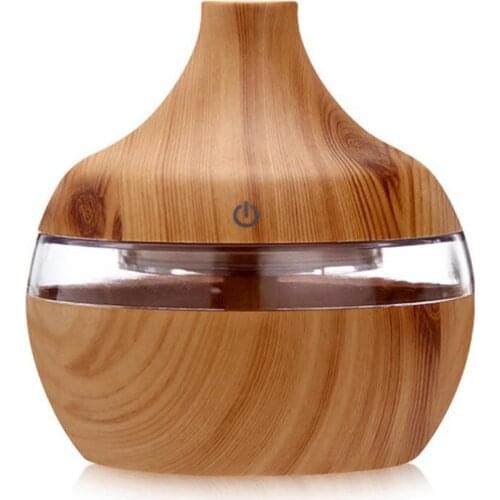 Wood Grain Aromatherapy Usb Humidifier Water Droplets Air Purification Essential Oil Aroma Diffuser Creative Home Grain