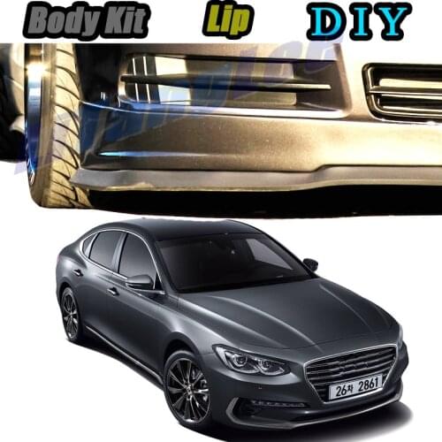 Car Bumper Lip Front Spoiler Skirt Deflector For Hyundai Grandeur Azera Tune Car Modified Body Kit VIP Hella Flush Lips