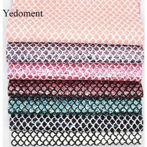 20CM*34CM Glitter Fabric Shiny Faux Leather Sheets For Bows Handmade Decoration Crafts Materials Bag Shoes Accessories S18024