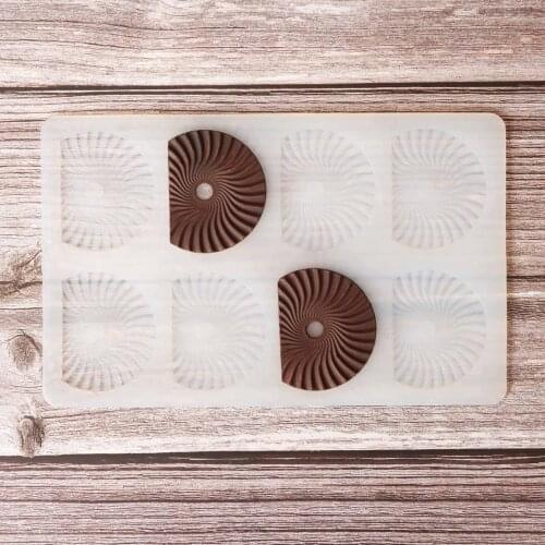 Shape Chocolate Stencil Mold Cake Decorating Silicone Mold Transfer Sheet Baking Chablon DIY Chocolate Dessert Garnish