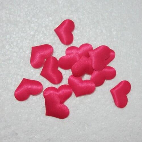 HOT 200pcs 20mm Padded Felt Heart Applique/Sewing/wedding decoration Trim DIY A075*2