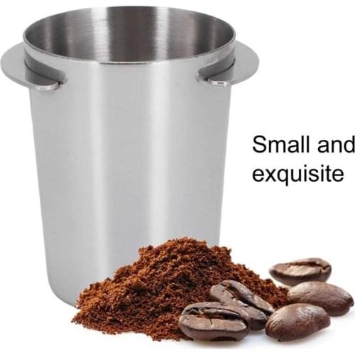 Coffe Maker Dosing Cup 51mm Stainless Steel Coffee Machine Handle Dosing Cup Mug Coffee Powder Feeder Part Coffee Machine Parts