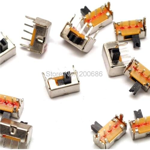 Small toggle switch 3 feet 2 position handle high 3MM (20) Toggle switch Slide Switch Handle High 3MM