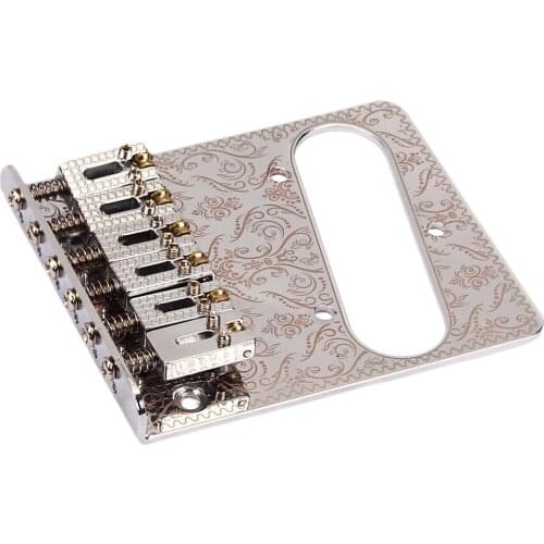 Metal Electric Guitar Roller Saddles Bridge Tailpiece Plate DIY