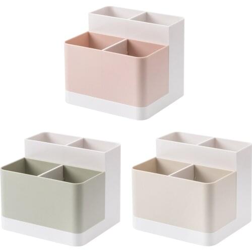 Multifunctional Detachable Storage Box 4 Grid Desktop Storage Box Cosmetic Skin Care Product Storage Box Household Storage Tool
