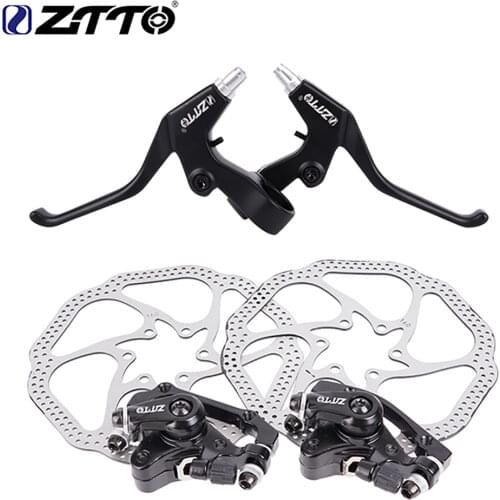 ZTTO MTB Bicycle Front Rear Brake Disc Brake For XC Mountain Bike Mechanical Disc Brake Set with 160mm Rotor Brake Lever