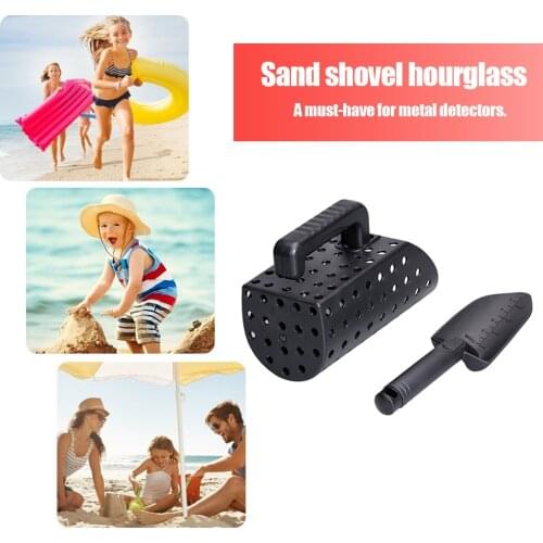 Metal Detector Sand Scoop Shovel Set Stainless Steel Beach Digging Filter Tool for Underground Metal Treasure Detecting