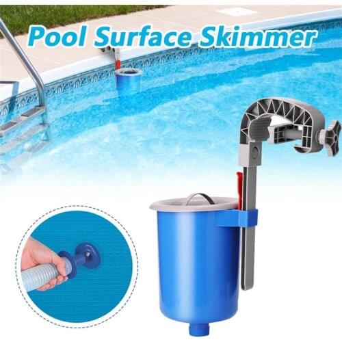 Wall-Mounted Pool Surface Skimmer Wall Mount Swimming Pool Filter Automatic Skimm Clean Leaves Absorb Debris Pool Clenaing Tool