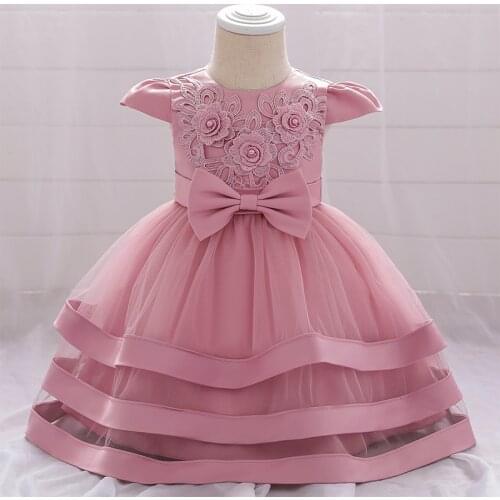 2020 Winter Baby Girl Dress First Birthday Dress For Girl Ceremony Evening Gown Party Wedding Princess Dresses 3 9 12 24 Month