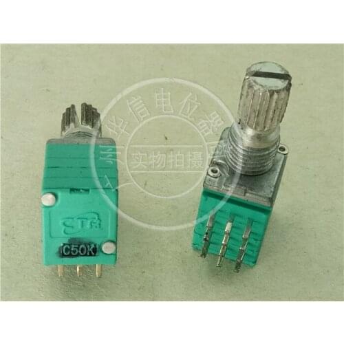 Original new 100% 9011 quadruple with step C50K potentiometer handle length 15mm (SWITCH)