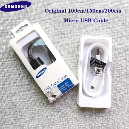 Original Samsung 100cm/150cm/200cm Fast Charging Micro USB Cable 2A Quick Charging Data Line For Galaxy S4 S6 S7 Edge A10 M10 J7
