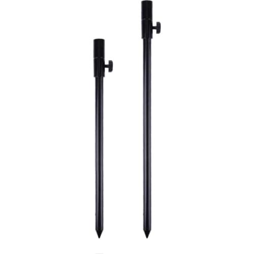 Carp Fishing Bank Stick Adjustable Aluminum Bandstick for Bite Alarm Extension Rod Fishing Tackle Accessories Black