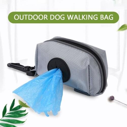 Portable Pet Dog Poop Waste Bag Dispenser Puppy Dog Cat Pick Up Poop Bag Holder Walking Garbage Bags Organizer Pet Supplies