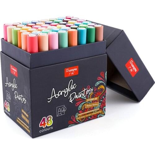 Premium Acrylic Paint Pen, Extra Fine Point, 48 Colors, Odorless, Acid Free and Safe, Opaque Ink, Environmental Friendly Manga