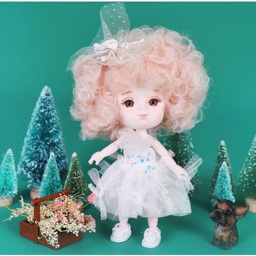 Dream Fairy 1/12 BJD Doll DODO Series 26 Joints 14cm Ball-jointed Dolls with Outfits Shoes Makeup OB11 Doll Gift for Girls