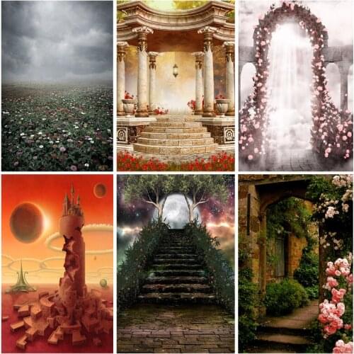 Fairy Tale Wonderland Forest Jungle Fairy Dreamy Photo Backdrops Children Photography Backgrounds For Photo Studio 210403MST-04