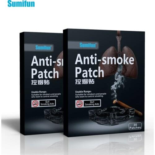 Sumifun 140Pcs/4Boxes Healthy Effective Stop Smoking Patches for Smoking Cessation Patch to Give Up Smoking D0585
