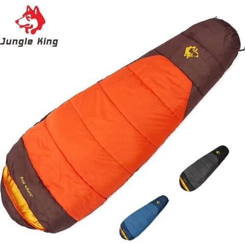 Jungle King Outdoor Climbing Dedicated Warm Camping Sleeping Bags Winter Thickening Filled Hollow Cotton Mummy Sleeping Bags