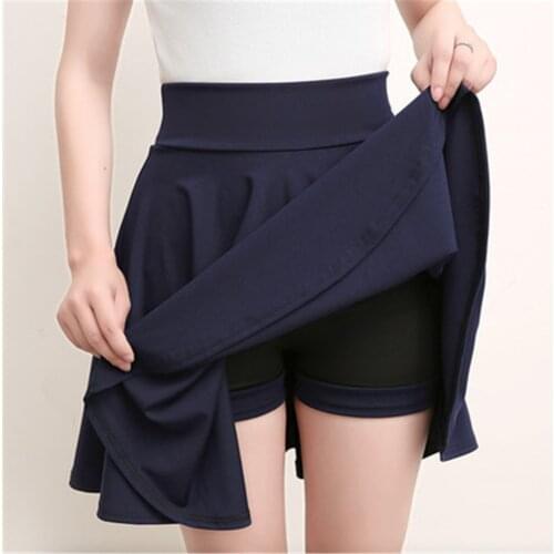 2021 Summer Causal Fashion School Korean Style Red Black Mini beautiful Pleated High Waist Skirt Female Shorts Skirts Womens