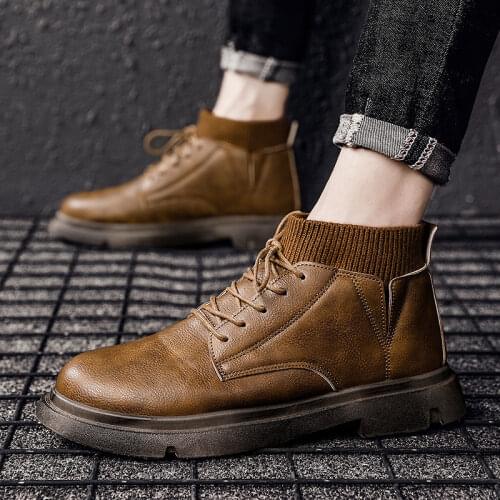 Winter shoes Boots Socks Mouth Locomotive Mens Shoes Casual Comfortable Mens Shoes Fashion Mens Sports Shoes mens sneakers