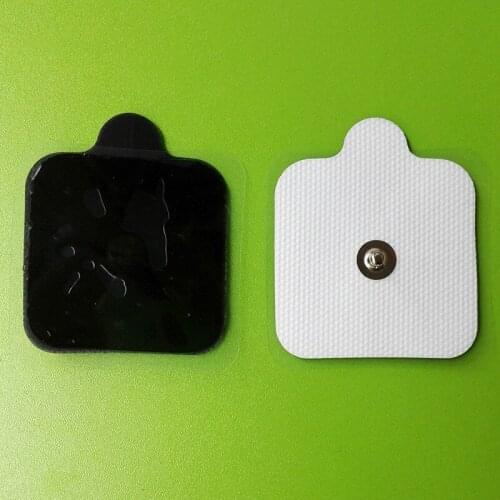 40pcs 5*5cm SQUARE STUD Electrode Pads SELF ADHESIVE Reusable For Compex TENS EMS Units