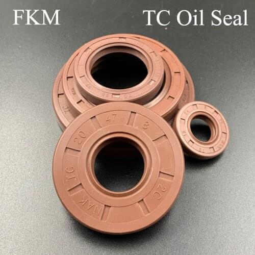 45*62*7/8/9/10/12 45x62x7/8/9/10/12 Brown Fluoro FKM Fluorine Rubber Spring U Lip TC Ring Gasket Radial Shaft Skeleton Oil Seal