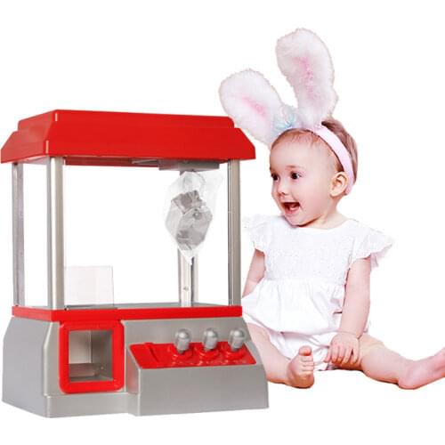 Kids Arcade Game Machine Music Coin Operated Gamer Game Arcade Machine Vending Candy Grabber Without Toys Children Gifts