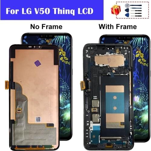 For LG V50 ThinQ LM-V500XM V500N LM-V500EM V450PM LCD Display Touch Screen Digitizer Assembly Replacement Parts Free Shipping