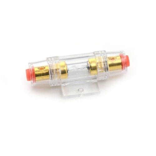 Audio In Line AMP Amplifier Cable AGU 4 Gold Plated Fuse Holder Block For Car Vehicle Subwoofer