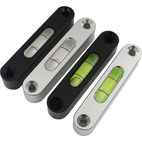 HACCURY Mini bar metal level High precision long strip horizontal bubble Spirit Leveling Ruler 50x10x10mm
