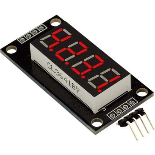 1pcs TM1637 4 Bits Digital LED Display Module For arduino 7 Segment 0.36Inch Clock RED Anode Tube Four Serial Driver Board Pack