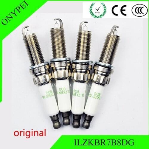 Original 4x ILZKBR7B8DG 95770 Iridium Spark Plugs For BMW CLS63 AMG Peugeot RCZ C3-XR C4 C5 Cooper Paceman