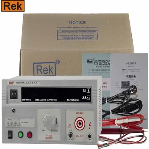 REK RK2670AM High voltage tester Withstanding Voltage Tester AC Voltage 5KV Tester Meter (220V AC) Hing precision
