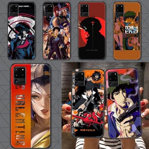 Cowboy Bebop Anime Phone case For Samsung Galaxy Note 4 8 9 10 20 S8 S9 S10 S10E S20 Plus UITRA Ultra black silicone hoesjes