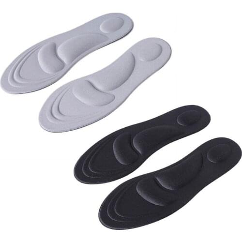 Unisex 4D Sport Sponge Soft High Heel Shoes Insoles Arch Support Orthotic Massage Pain Relief Insert Cushion Pads Shock Absorber