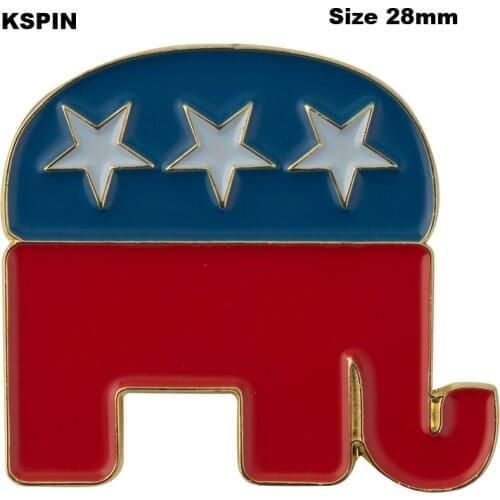 U.S.A Elephant lapel pin badge pin 100pcs a lot pin badge Brooch Icons XY0388