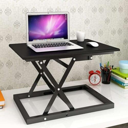 23.6" Height Adjustable Standing Desk Sit to Stand Foldable Lift Converter Laptop Desk Tabletop Workstation for Monitor Laptop