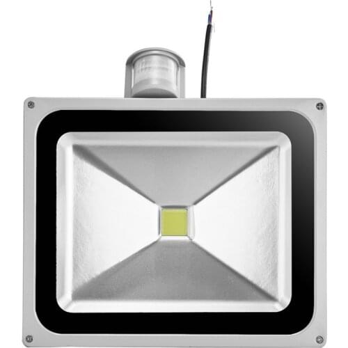 Led flood light spotlight lamp 50W motion detective sensor 110-260V 10W 20W 30W floodlight outside lights with PIR sensor