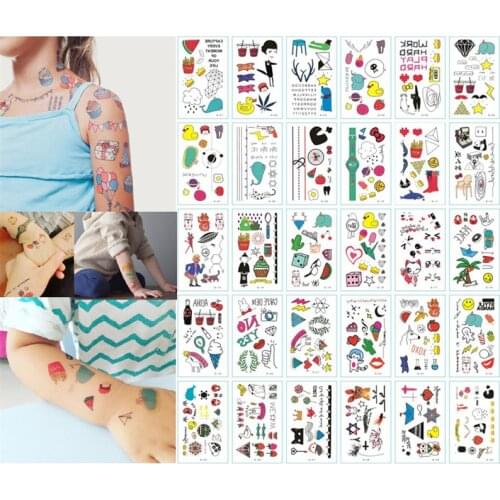 Tattoo stickers 1 Bag 30 pcs DIY stationery stickers children Tattoo Stickers office stationery Kids toys stickers