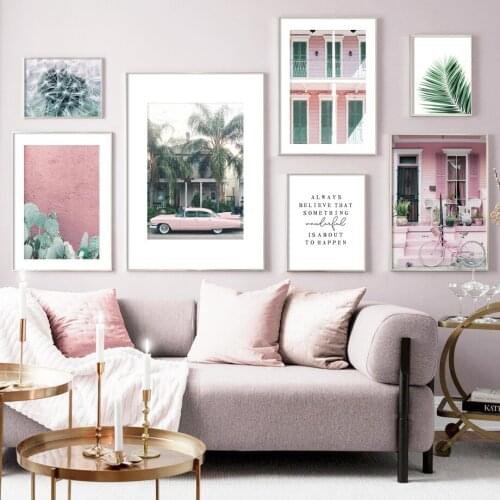 Tropical Palm Leaf Plant Cactus Dandelion Wall Art Canvas Painting Nordic Posters And Prints Wall Picture For Living Room Decor