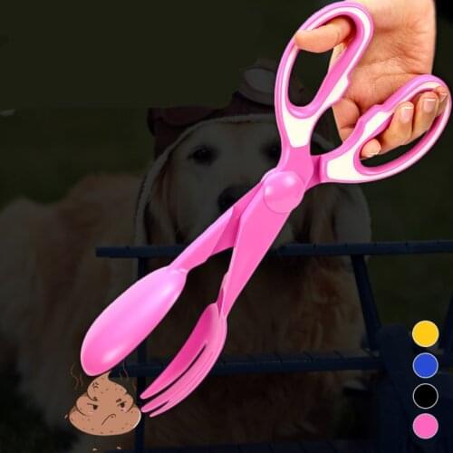 Long Handle Pet Picker Dog Clip Toilet Stool Cleaning Supplies Shit Clip Cat Shovel Dog Toy Plastic Pet Product