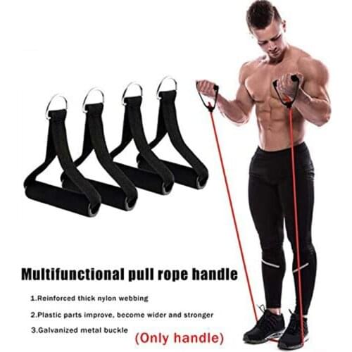 Resistance Band Handles Exercise Pull Grips Replacement Handgrips for Fitness Workout Training Yoga Exerciser Foam Handle 1PC