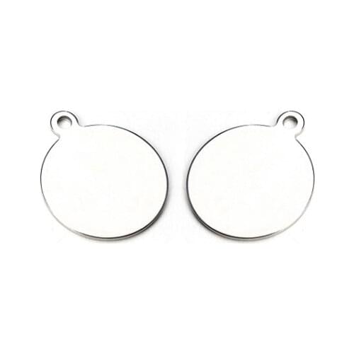 10pcs/lot 18.5mm Round pendant Metal stainless steel Flat Buddha Beads For DIY bracelet Jewelry Making fge3e