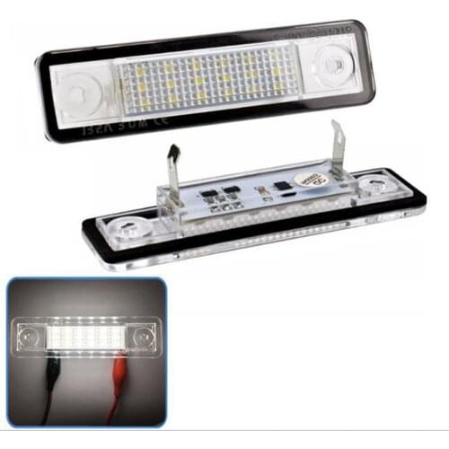 2PCS Opel LED Number License Plate Light WHITE Color For Astra G Astra F Corsa B Zafira A Omega A Free Shipment