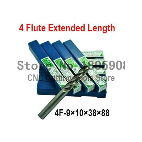 5pcs /set 9.0mm 4 Flute HSS & Extended Aluminium End Mill Cutter CNC Bit Milling Machinery tools Cutting tools.Lathe Tool