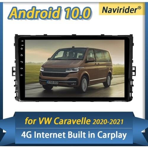 64GB ROM Android 10.0 Car Dvd Multimedia Player GPS For VW Caravelle 2020 2021 T6.1 Navigation Stereo Head Unit