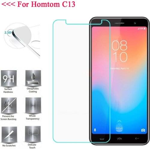 9H Explosion-proof Anti-scratch Phone Film For HOMTOM C13 Screen Protector Tempered Glass For HOMTOM C13 Glass 5.0 Inch